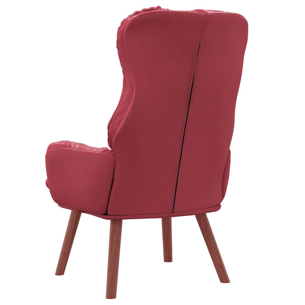 Fauteuil Wijnrood 69 x 74 x 93 cm Kunstleer is nu te koop bij PeponiXL, paradijselijk wonen!