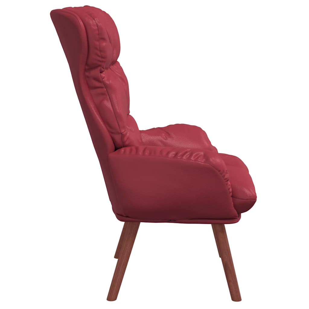 Fauteuil Wijnrood 69 x 74 x 93 cm Kunstleer is nu te koop bij PeponiXL, paradijselijk wonen!