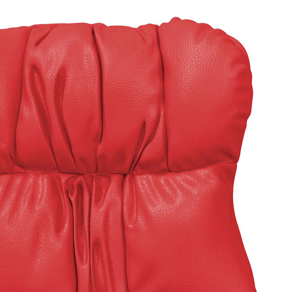 Fauteuil Rood 69 x 74 x 93 cm Kunstleer is nu te koop bij PeponiXL, paradijselijk wonen!