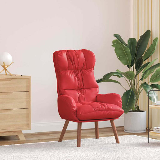 Fauteuil Rood 69 x 74 x 93 cm Kunstleer is nu te koop bij PeponiXL, paradijselijk wonen!