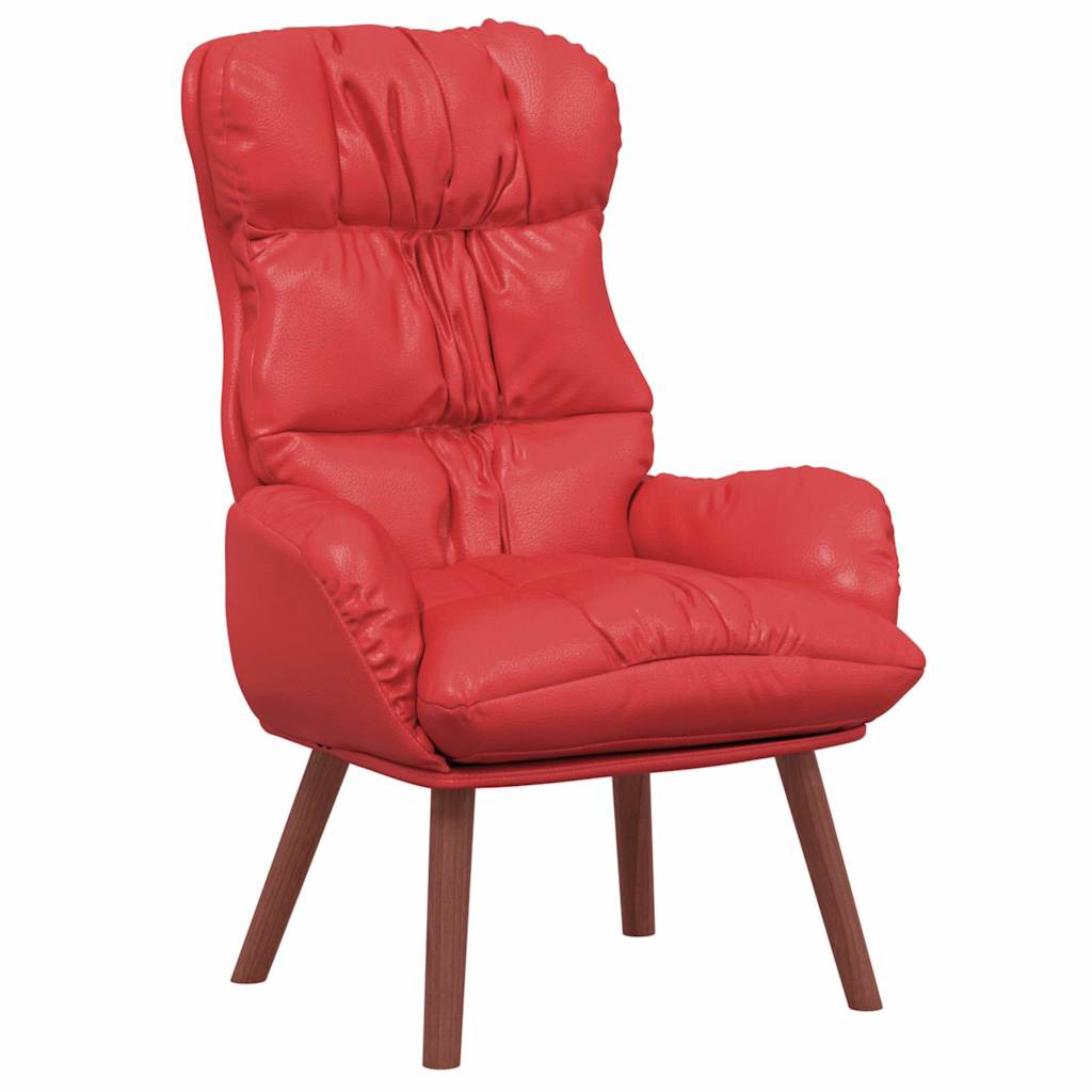 Fauteuil Rood 69 x 74 x 93 cm Kunstleer is nu te koop bij PeponiXL, paradijselijk wonen!