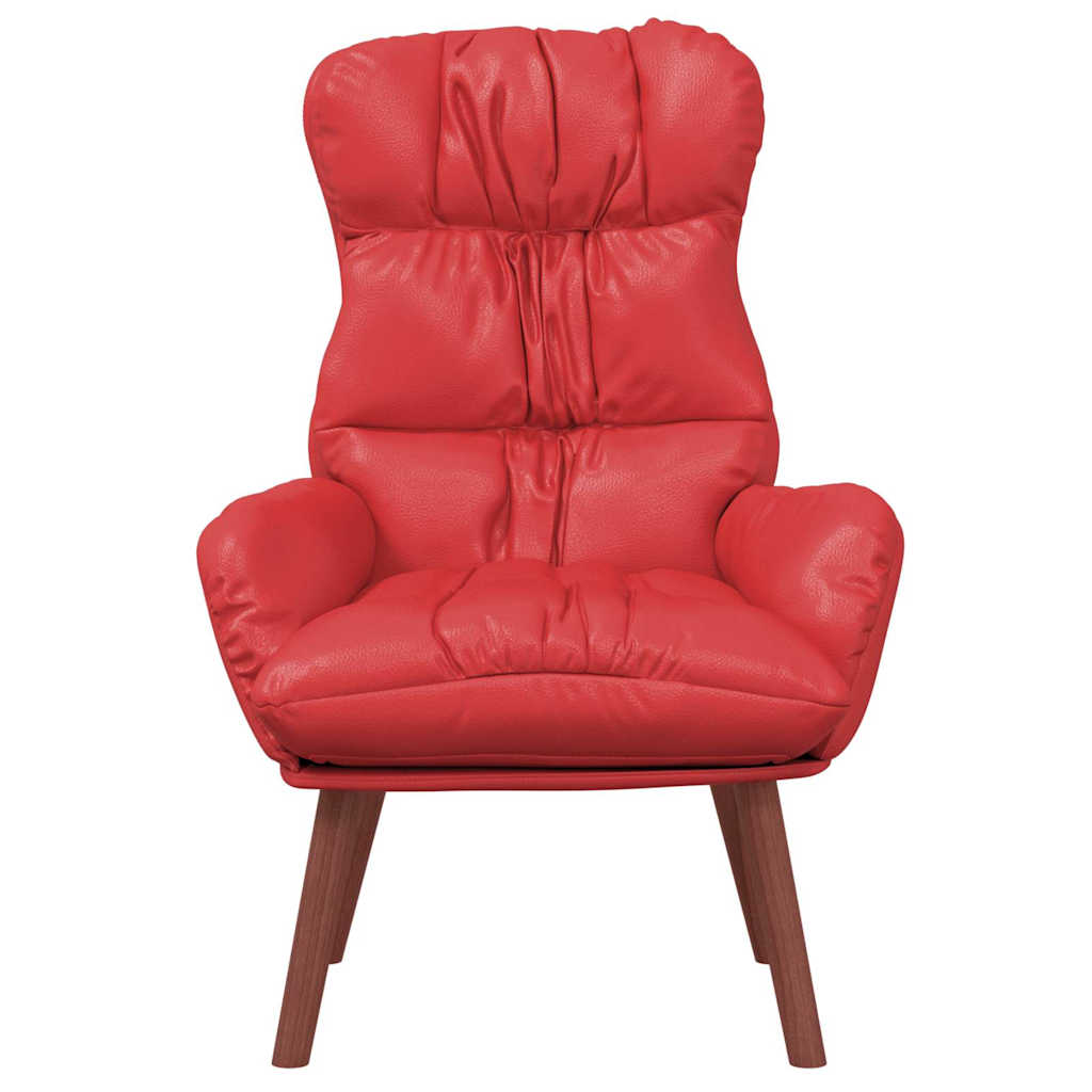 Fauteuil Rood 69 x 74 x 93 cm Kunstleer is nu te koop bij PeponiXL, paradijselijk wonen!