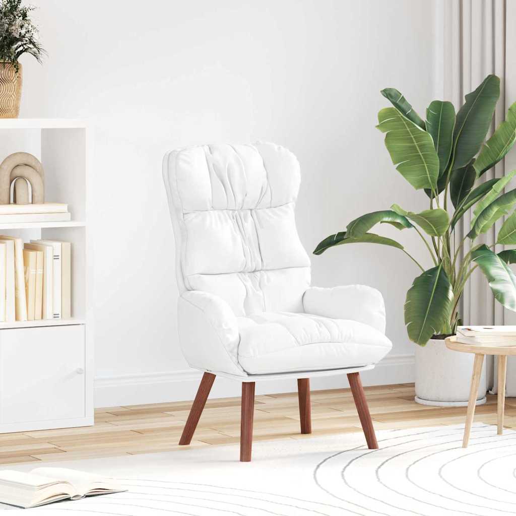 Fauteuil Wit 69 x 74 x 93 cm Kunstleer is nu te koop bij PeponiXL, paradijselijk wonen!