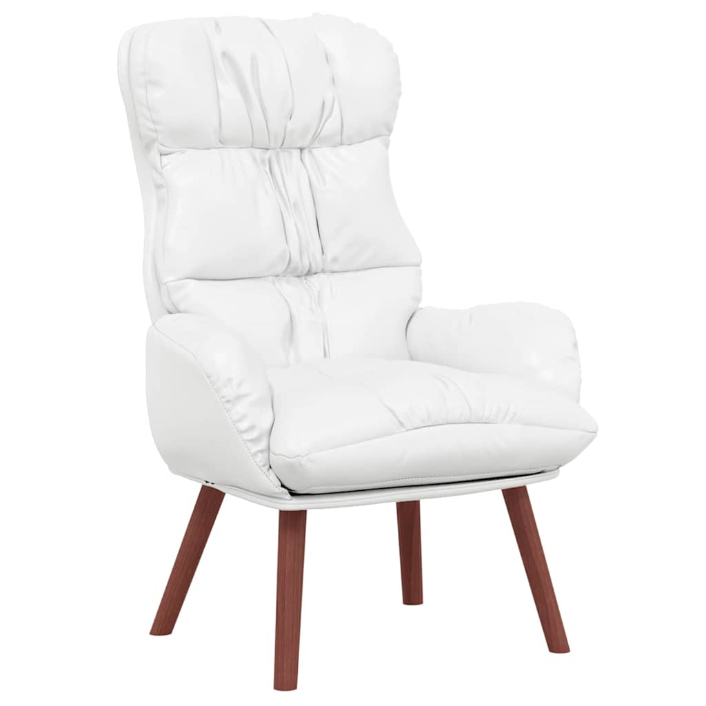 Fauteuil Wit 69 x 74 x 93 cm Kunstleer is nu te koop bij PeponiXL, paradijselijk wonen!