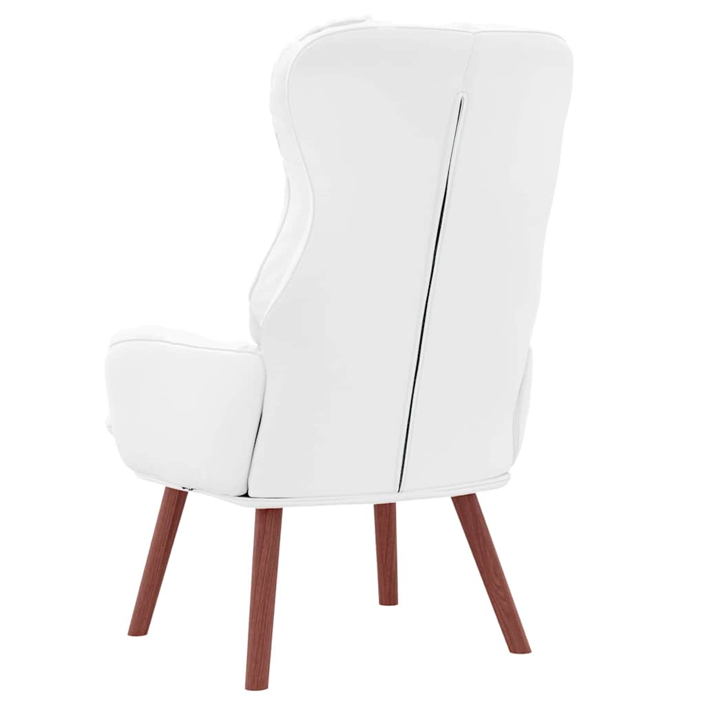 Fauteuil Wit 69 x 74 x 93 cm Kunstleer is nu te koop bij PeponiXL, paradijselijk wonen!