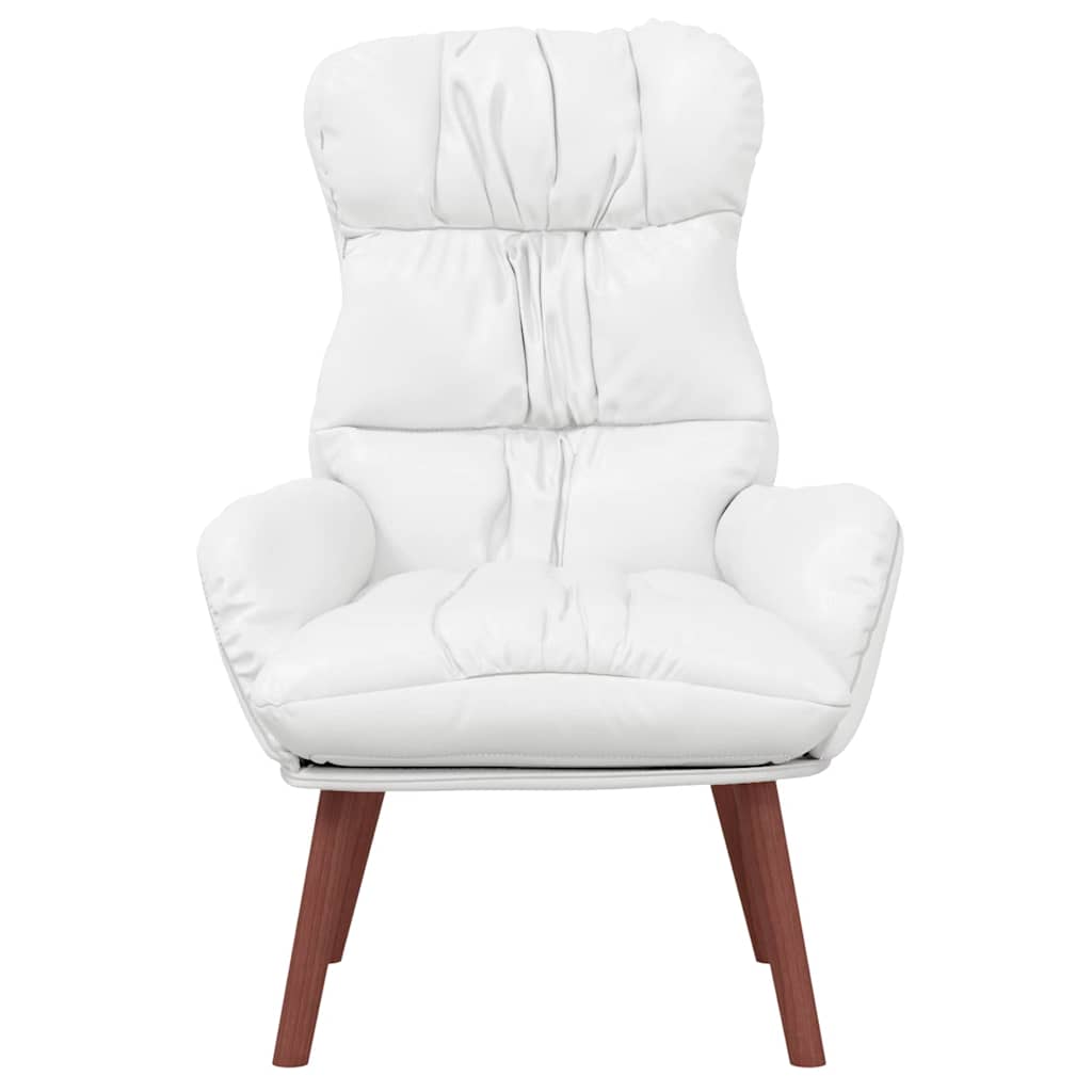 Fauteuil Wit 69 x 74 x 93 cm Kunstleer is nu te koop bij PeponiXL, paradijselijk wonen!