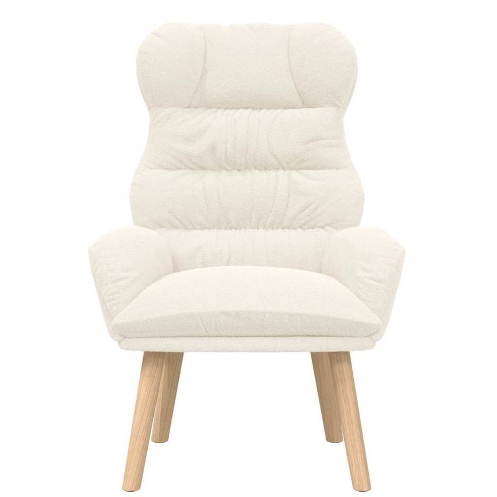 Fauteuil Crème 69 x 74 x 93 cm Sherpa Stof is nu te koop bij PeponiXL, paradijselijk wonen!