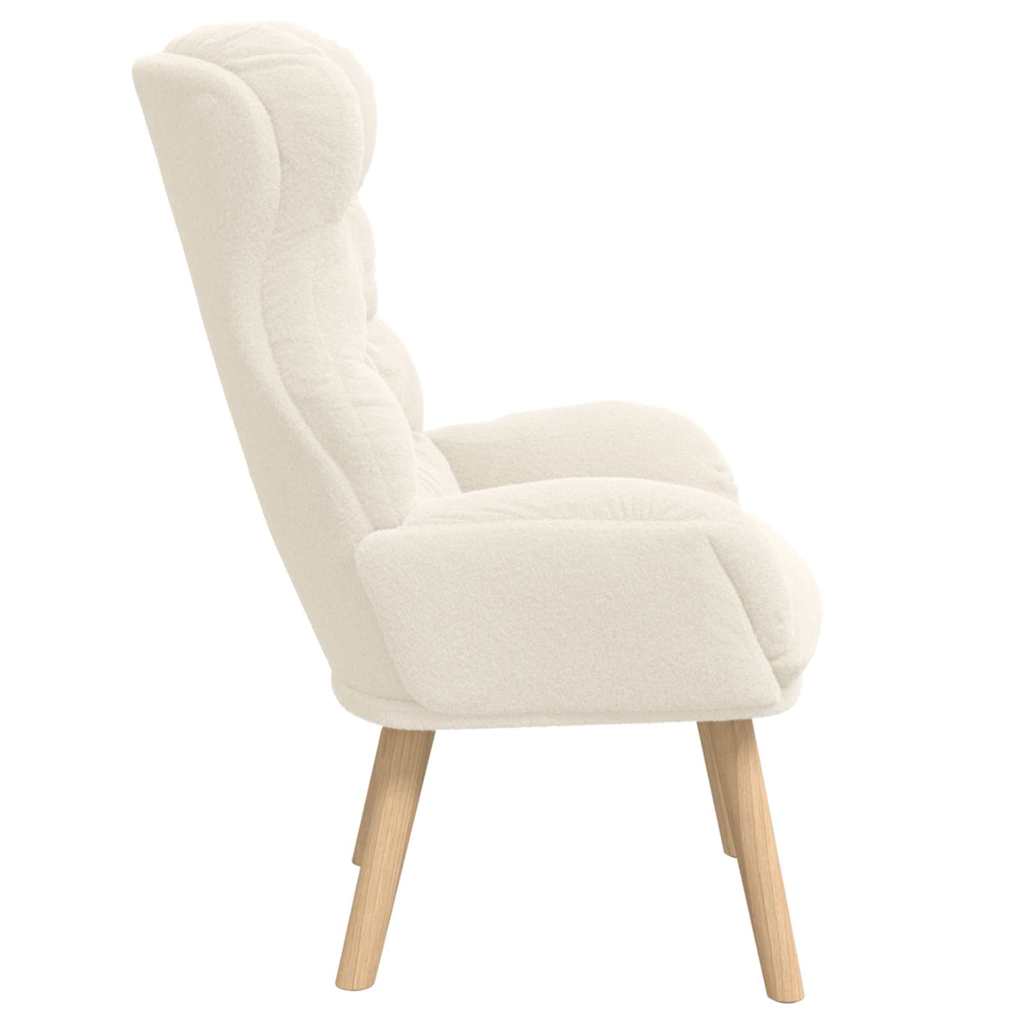 Fauteuil Crème 69 x 74 x 93 cm Sherpa Stof is nu te koop bij PeponiXL, paradijselijk wonen!