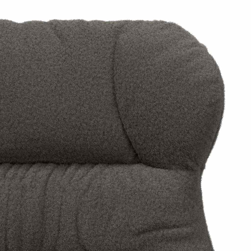 Fauteuil Donkergrijs 69 x 74 x 93 cm Sherpa Stof is nu te koop bij PeponiXL, paradijselijk wonen!
