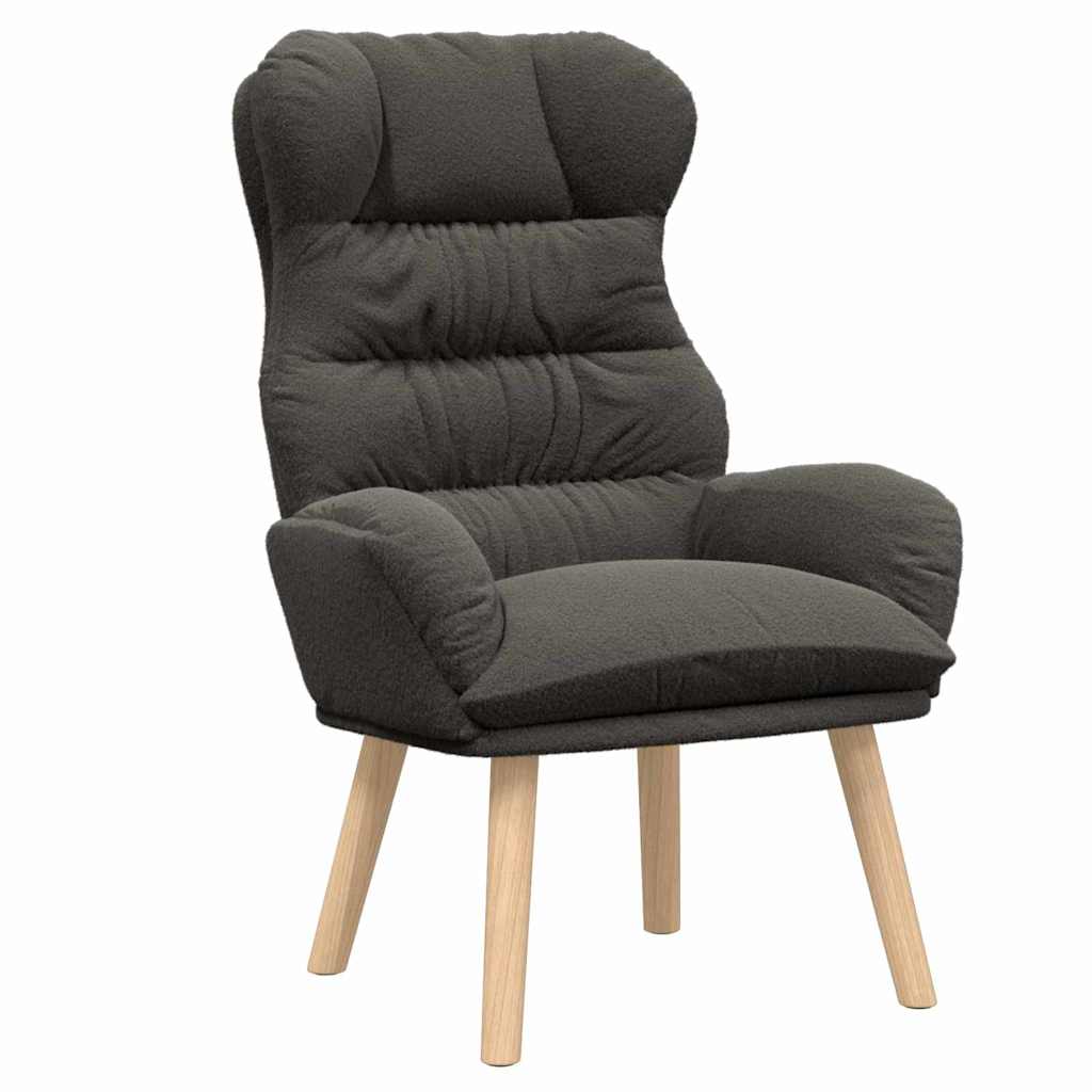 Fauteuil Donkergrijs 69 x 74 x 93 cm Sherpa Stof is nu te koop bij PeponiXL, paradijselijk wonen!