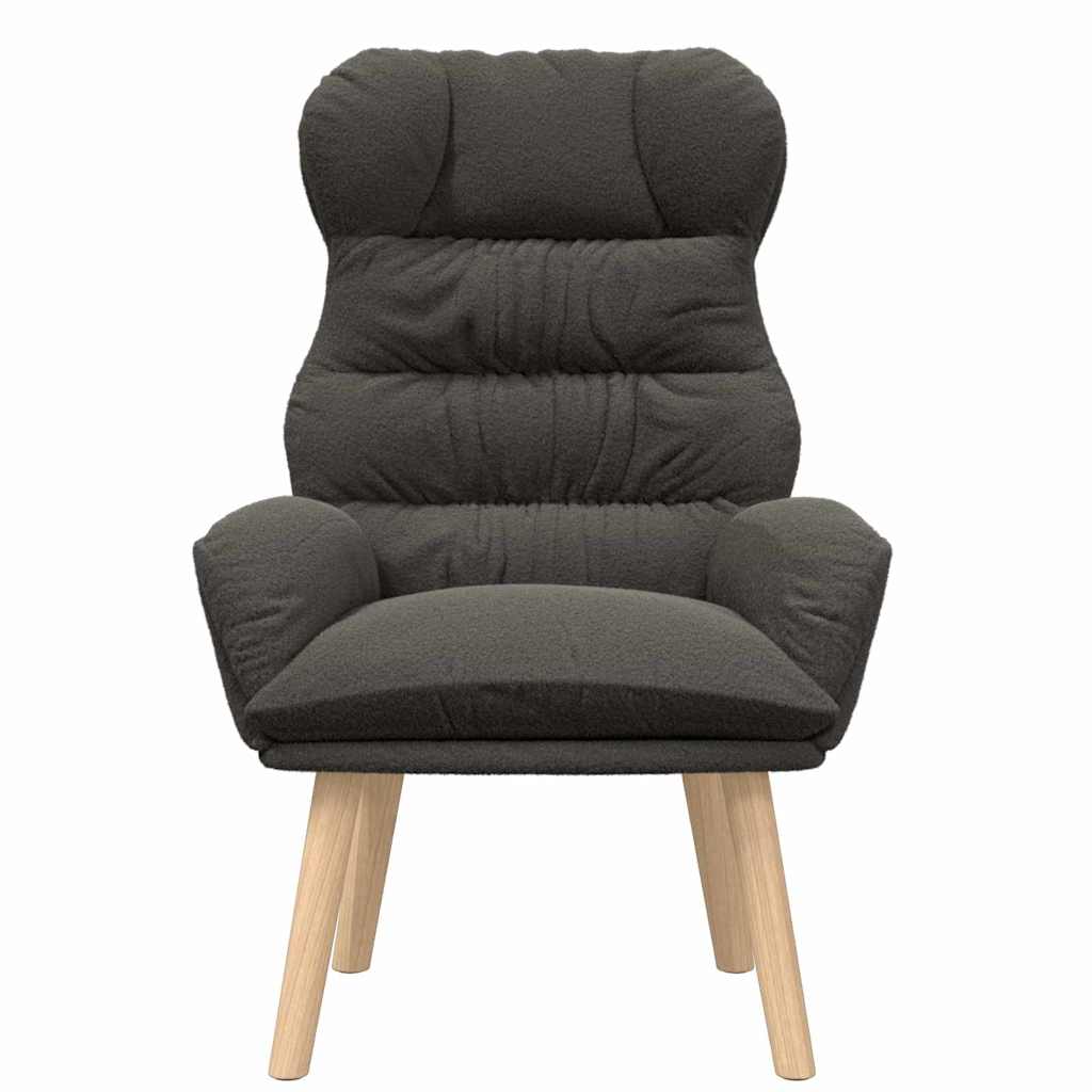 Fauteuil Donkergrijs 69 x 74 x 93 cm Sherpa Stof is nu te koop bij PeponiXL, paradijselijk wonen!