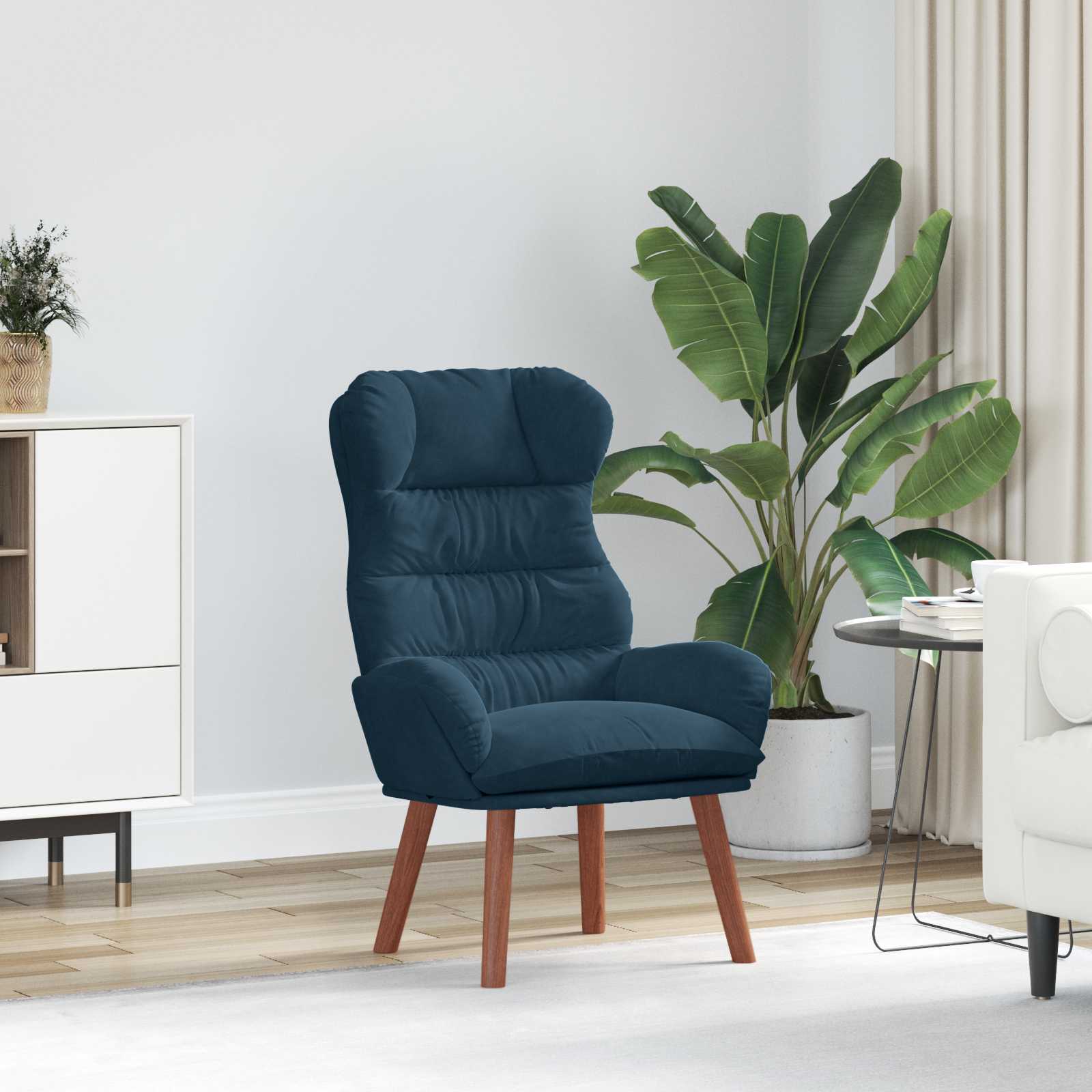 Fauteuil Blauw 69 x 74 x 93 cm Fluweel is nu te koop bij PeponiXL, paradijselijk wonen!