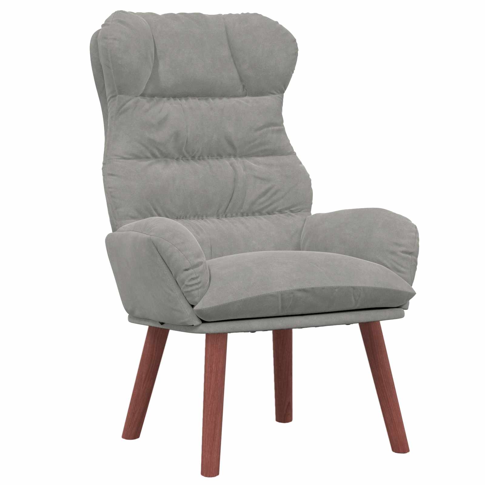 Fauteuil Lichtgrijs 69 x 74 x 93 cm Fluweel is nu te koop bij PeponiXL, paradijselijk wonen!