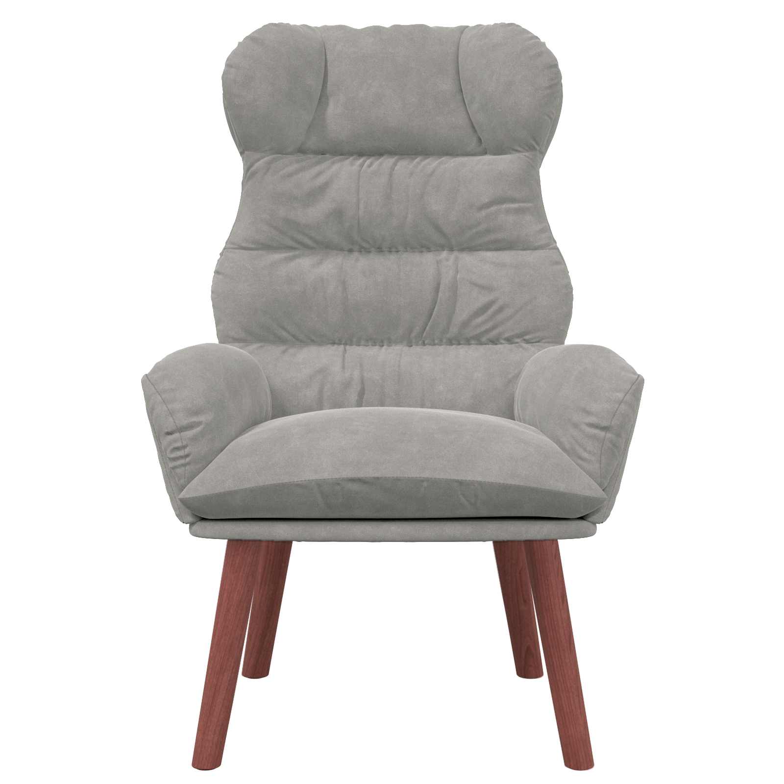 Fauteuil Lichtgrijs 69 x 74 x 93 cm Fluweel is nu te koop bij PeponiXL, paradijselijk wonen!