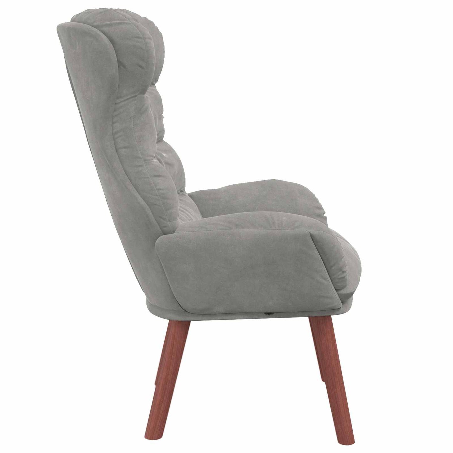 Fauteuil Lichtgrijs 69 x 74 x 93 cm Fluweel is nu te koop bij PeponiXL, paradijselijk wonen!