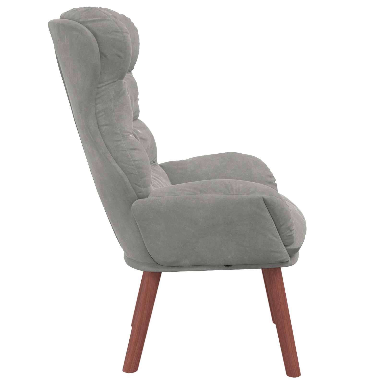 Fauteuil Lichtgrijs 69 x 74 x 93 cm Fluweel is nu te koop bij PeponiXL, paradijselijk wonen!