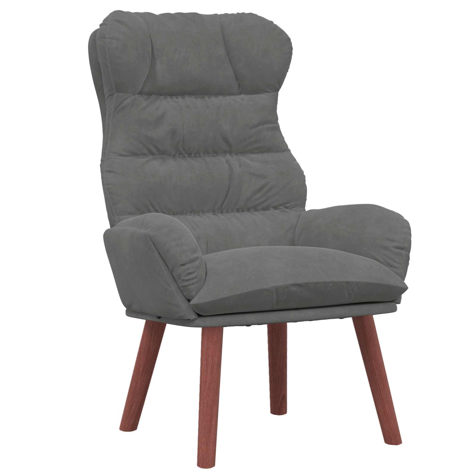 Fauteuil Donkergrijs 69 x 74 x 93 cm Fluweel is nu te koop bij PeponiXL, paradijselijk wonen!