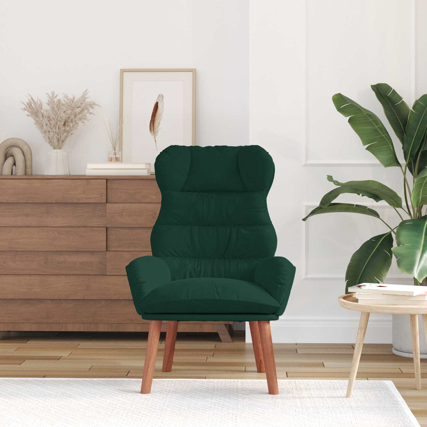 Fauteuil Donkergroen 69 x 74 x 93 cm Fluweel is nu te koop bij PeponiXL, paradijselijk wonen!
