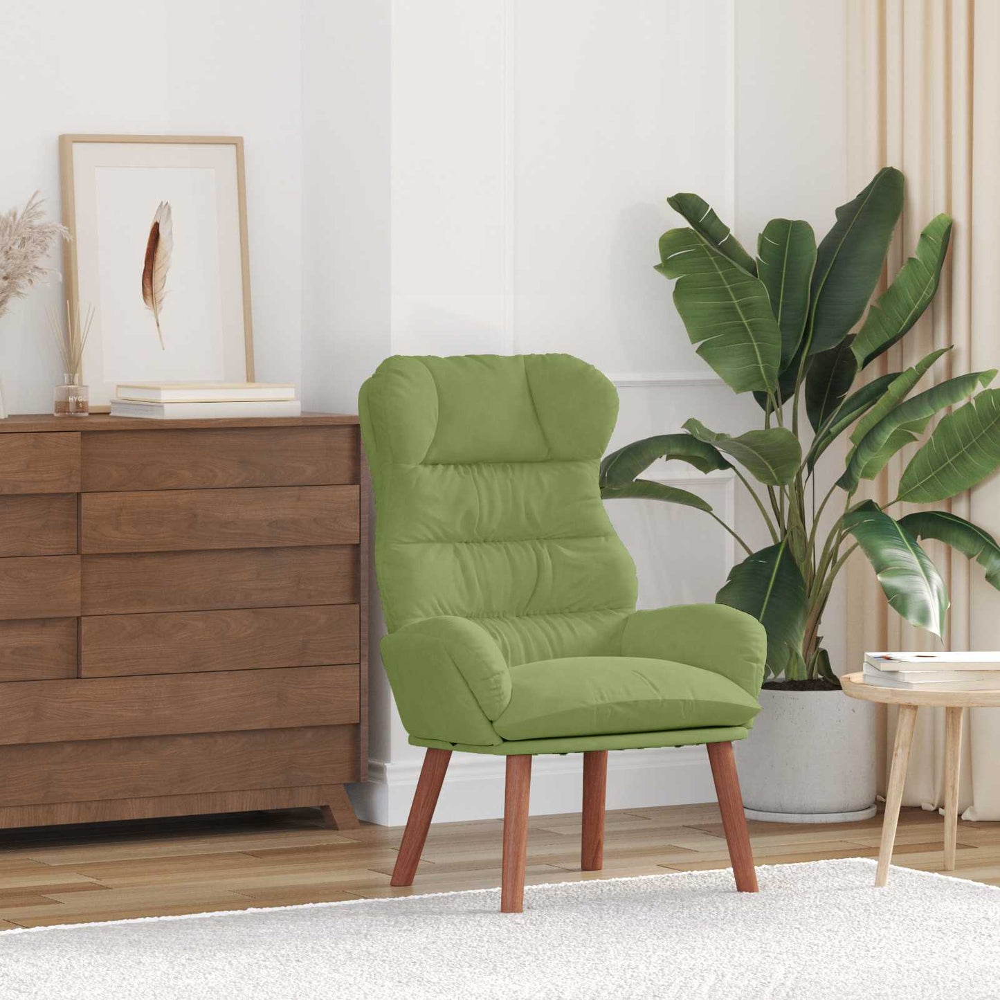 Fauteuil Lichtgroen 69 x 74 x 93 cm Fluweel is nu te koop bij PeponiXL, paradijselijk wonen!