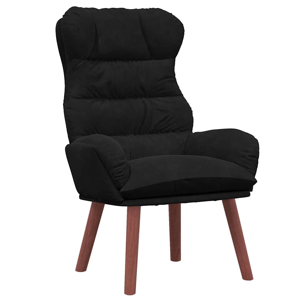 Fauteuil Zwart 69 x 74 x 93 cm Fluweel is nu te koop bij PeponiXL, paradijselijk wonen!