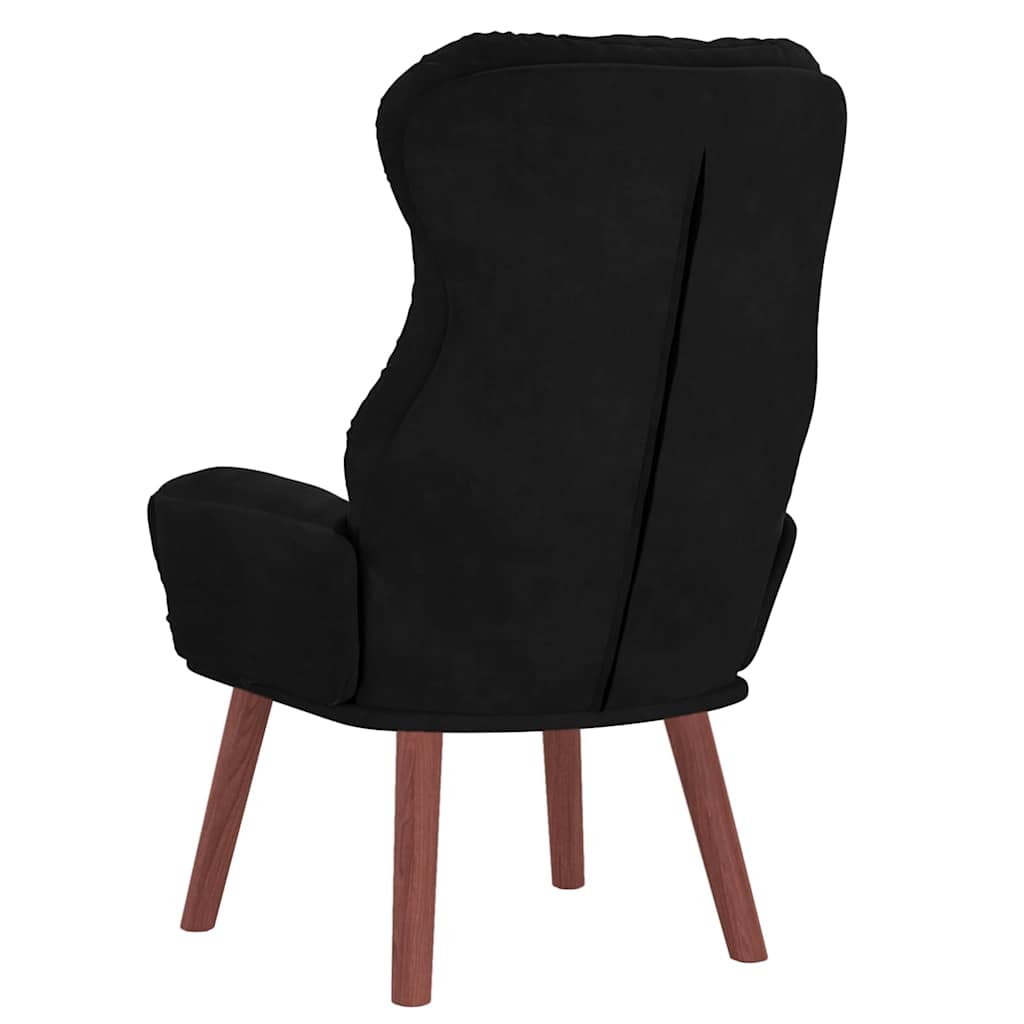 Fauteuil Zwart 69 x 74 x 93 cm Fluweel is nu te koop bij PeponiXL, paradijselijk wonen!