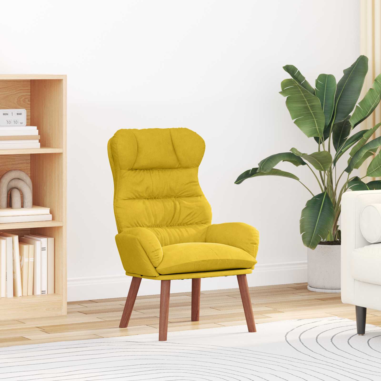 Fauteuil Geel 69 x 74 x 93 cm Fluweel is nu te koop bij PeponiXL, paradijselijk wonen!
