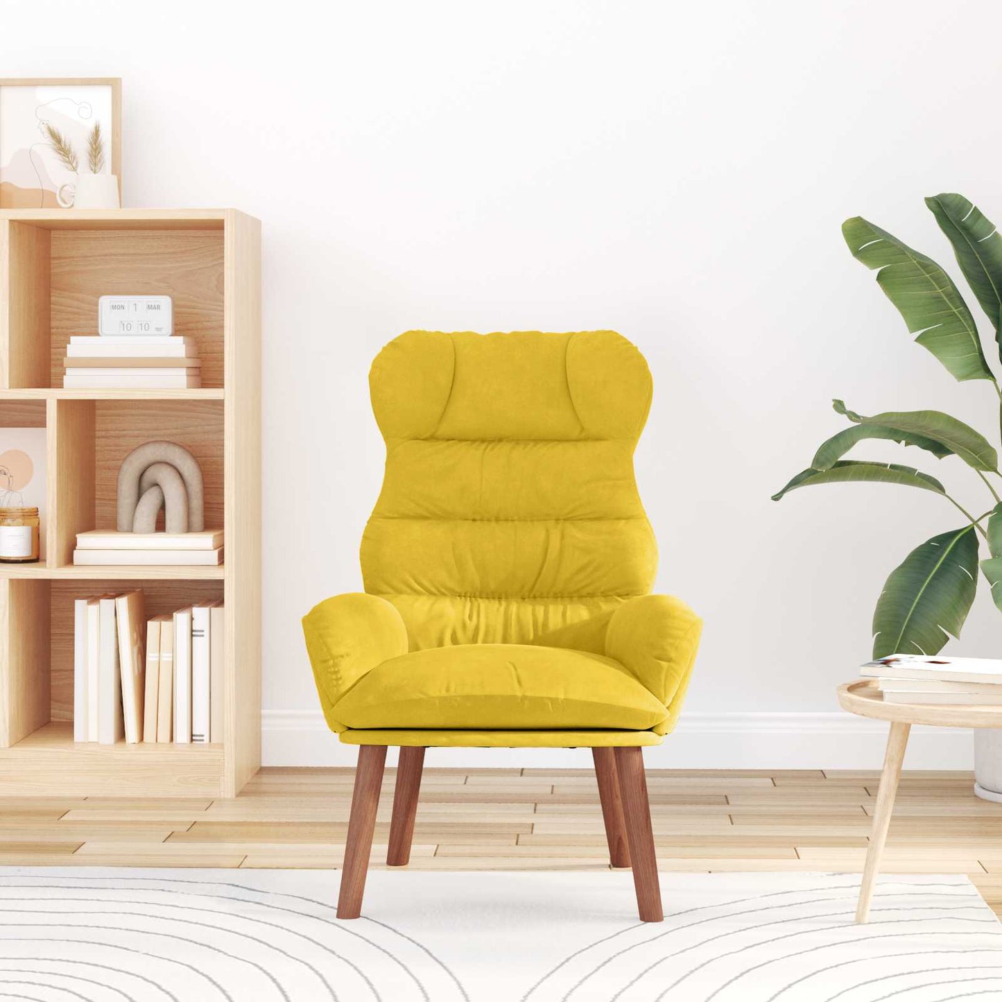 Fauteuil Geel 69 x 74 x 93 cm Fluweel is nu te koop bij PeponiXL, paradijselijk wonen!