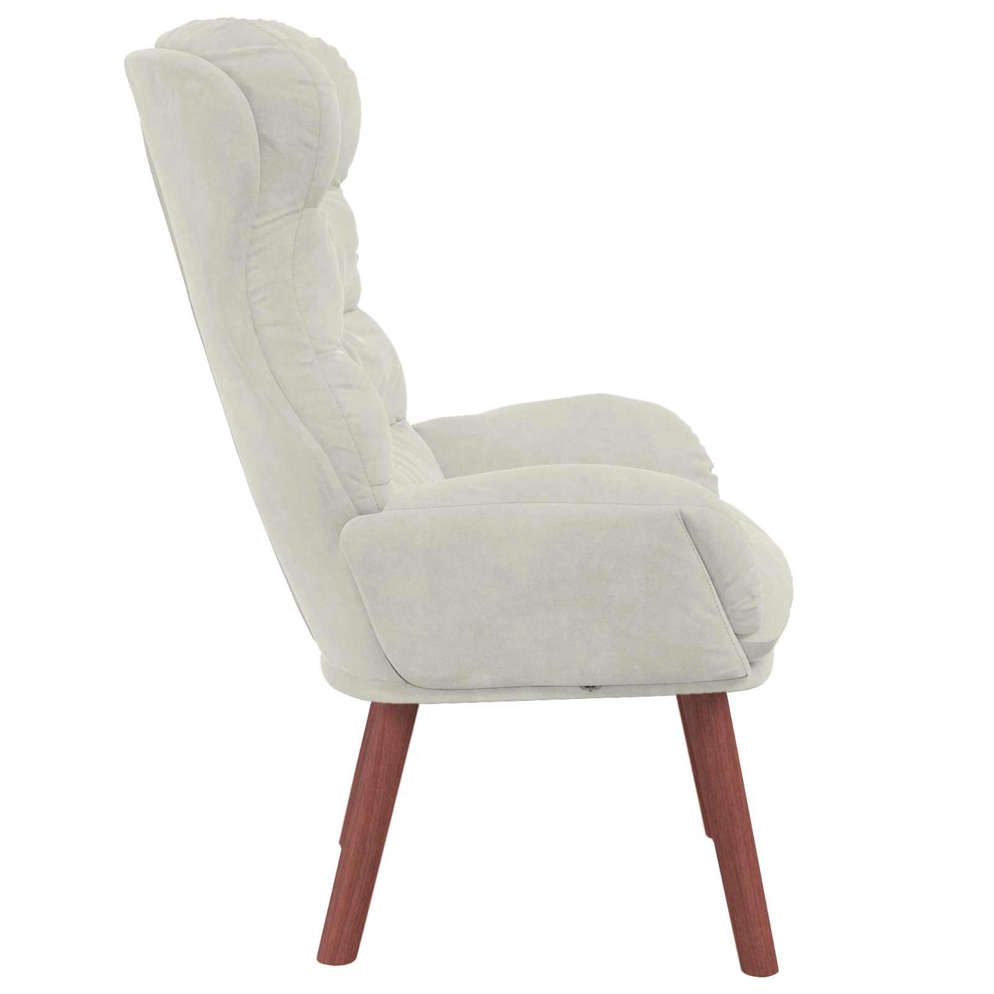 Fauteuil Crème 69 x 74 x 93 cm Fluweel is nu te koop bij PeponiXL, paradijselijk wonen!