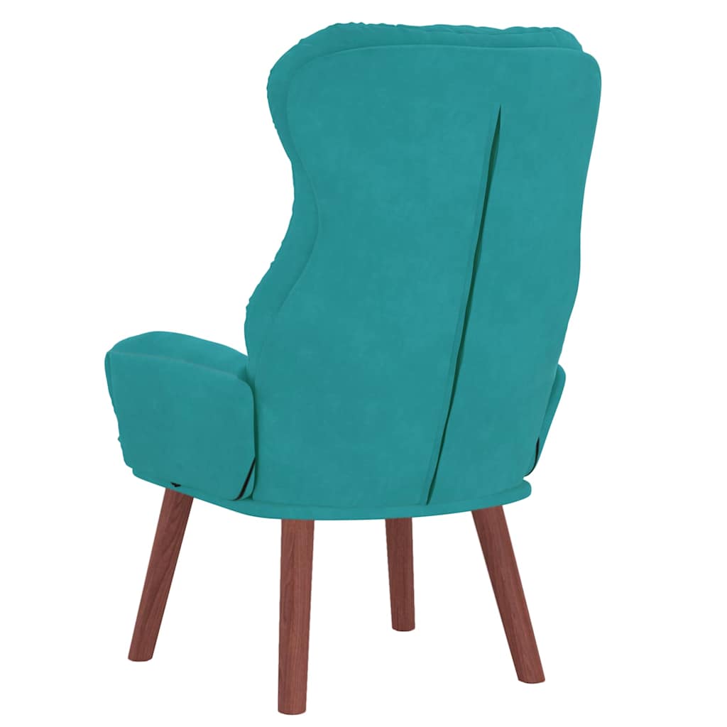 Fauteuil Turquoise 69 x 74 x 93 cm Fluweel is nu te koop bij PeponiXL, paradijselijk wonen!