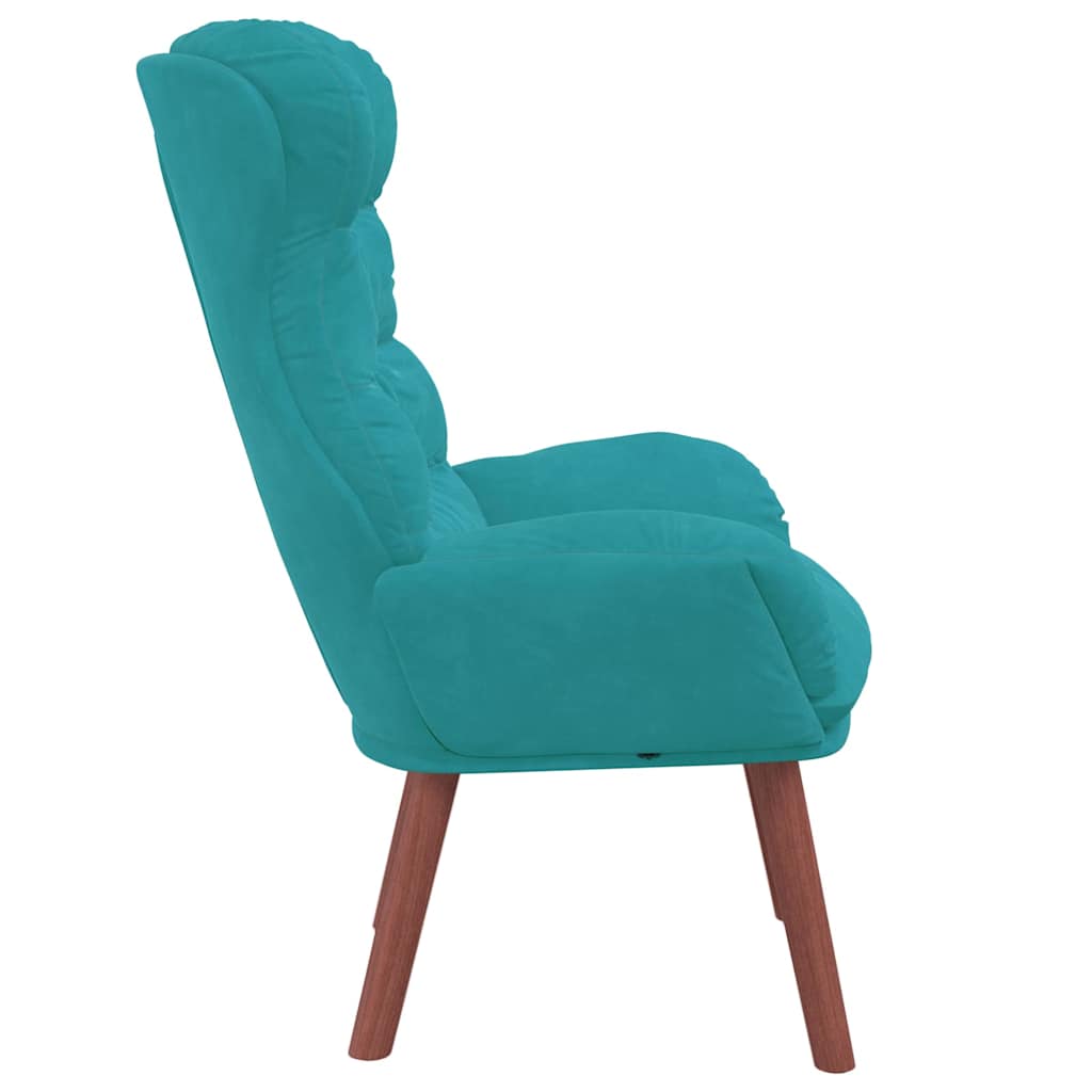 Fauteuil Turquoise 69 x 74 x 93 cm Fluweel is nu te koop bij PeponiXL, paradijselijk wonen!