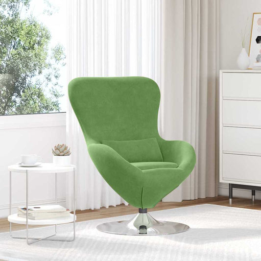 Eivormige stoel Lichtgroen Fluweel is nu te koop bij PeponiXL, paradijselijk wonen!