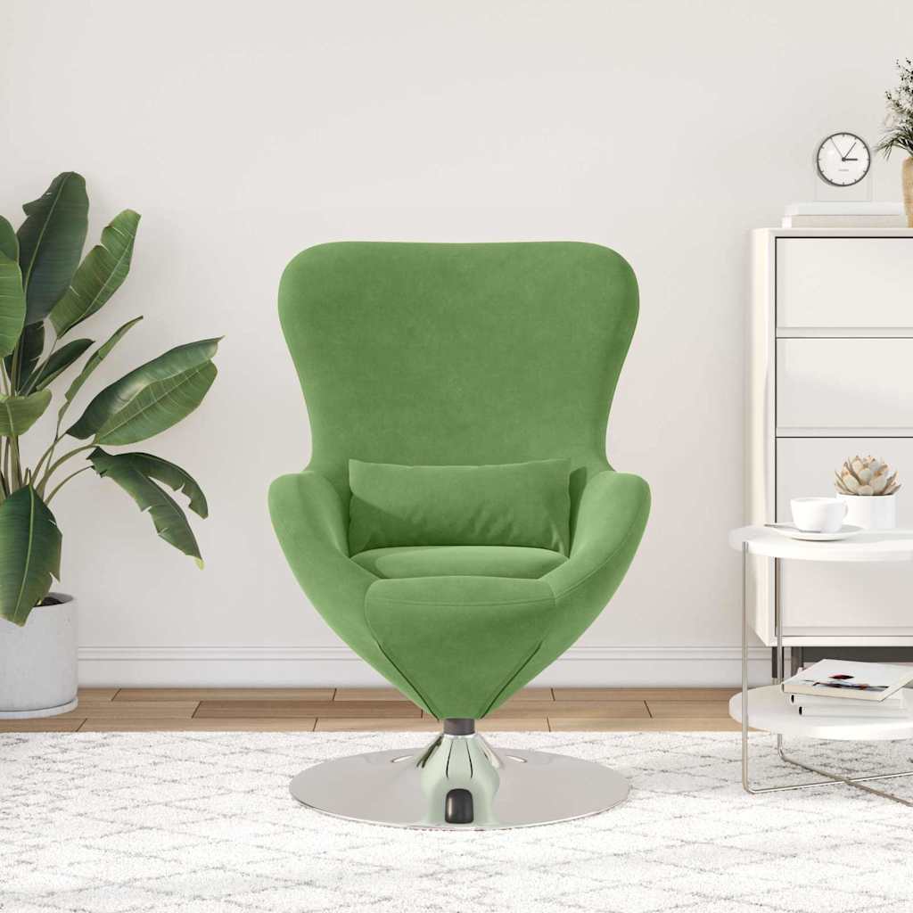 Eivormige stoel Lichtgroen Fluweel is nu te koop bij PeponiXL, paradijselijk wonen!