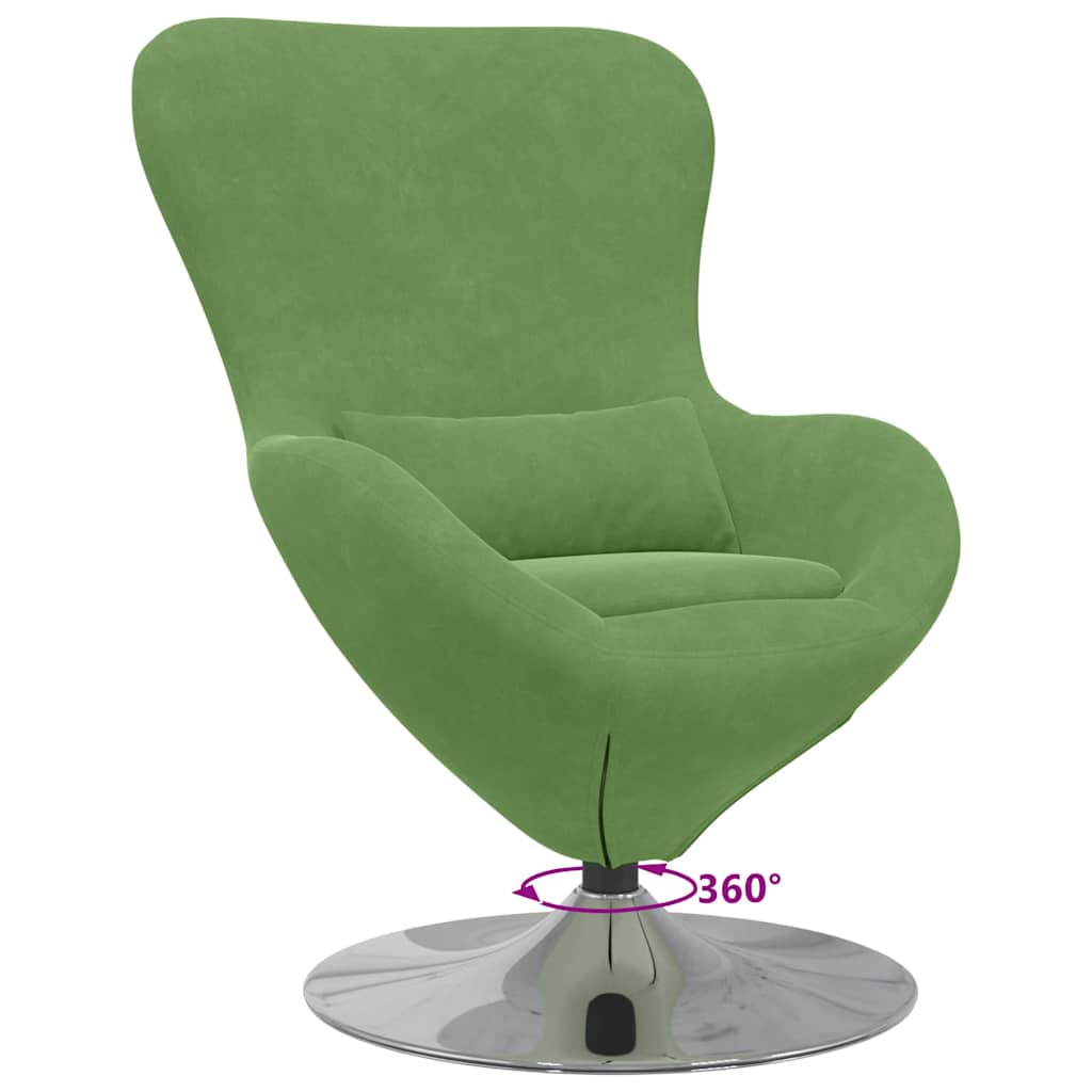 Eivormige stoel Lichtgroen Fluweel is nu te koop bij PeponiXL, paradijselijk wonen!