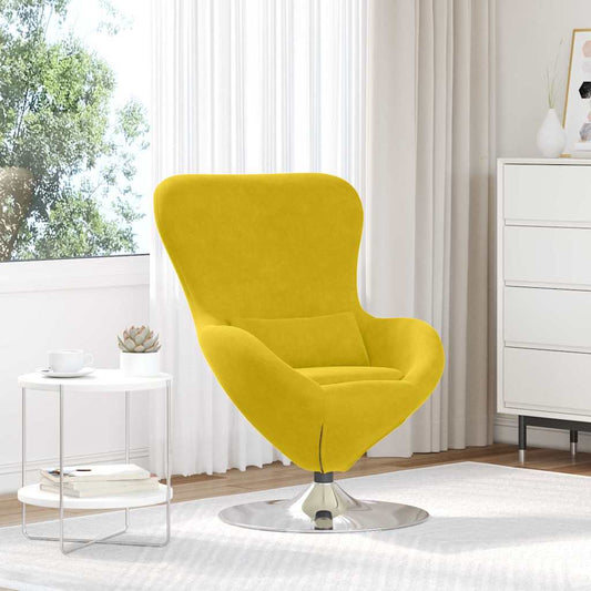 Eivormige stoel Geel Fluweel is nu te koop bij PeponiXL, paradijselijk wonen!