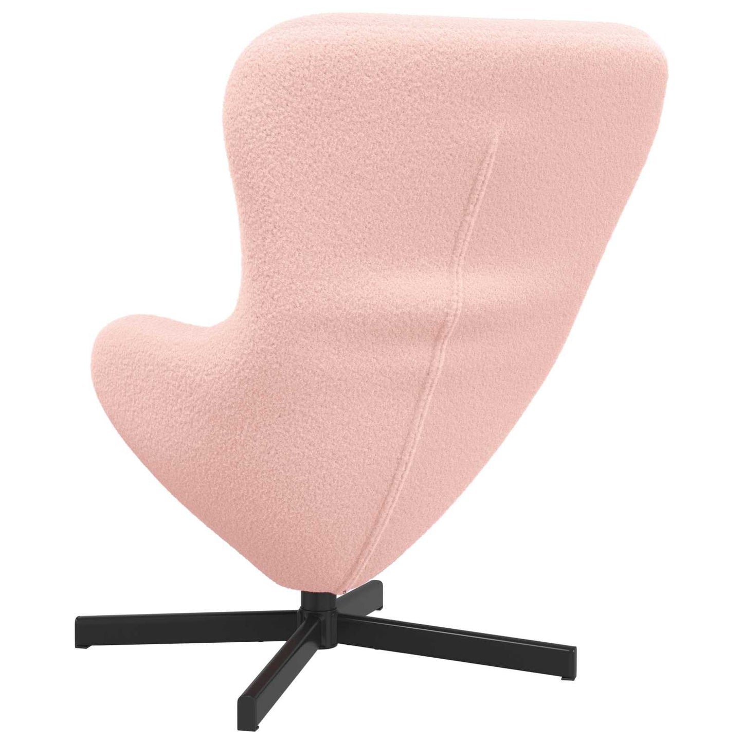 Eivormige stoel Roze 63 x 73 x 90 cm Stof is nu te koop bij PeponiXL, paradijselijk wonen!