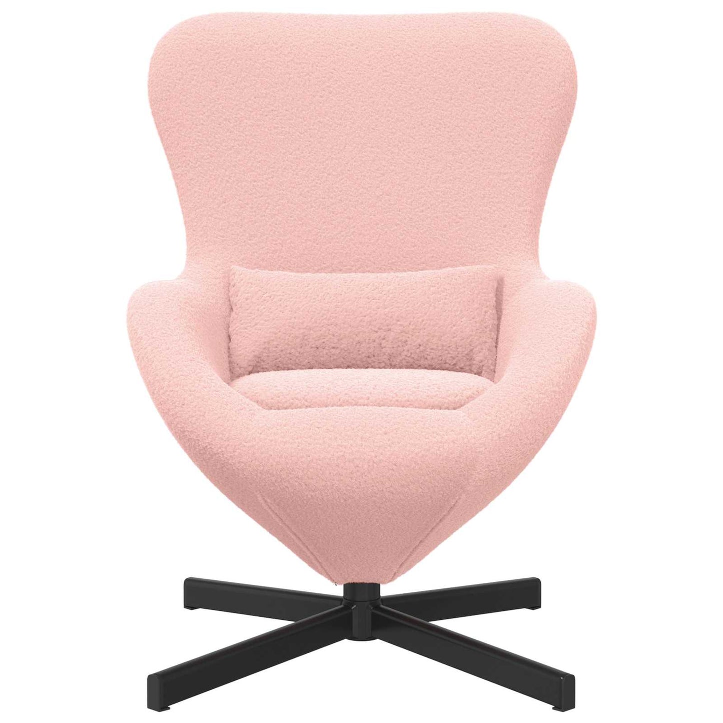 Eivormige stoel Roze 63 x 73 x 90 cm Stof is nu te koop bij PeponiXL, paradijselijk wonen!