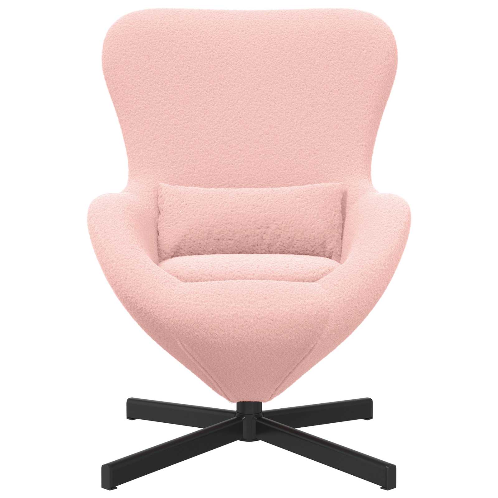 Eivormige stoel Roze 63 x 73 x 90 cm Stof is nu te koop bij PeponiXL, paradijselijk wonen!