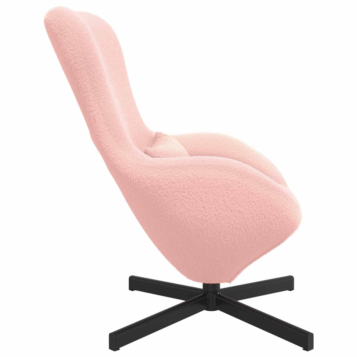 Eivormige stoel Roze 63 x 73 x 90 cm Stof is nu te koop bij PeponiXL, paradijselijk wonen!