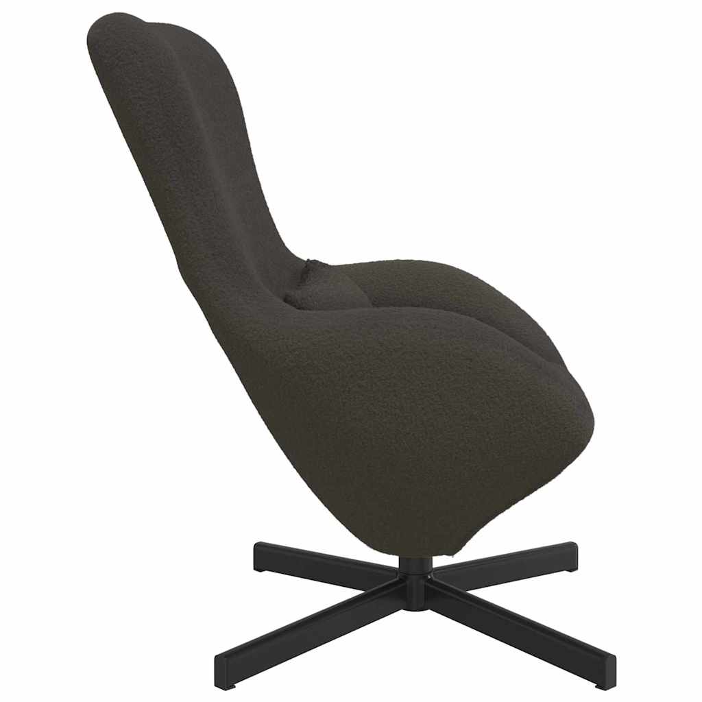 Eivormige stoel Donkergrijs 63 x 73 x 90 cm Stof is nu te koop bij PeponiXL, paradijselijk wonen!