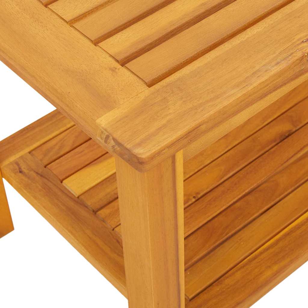 Bijzettafel Bruin 70 x 40 x 45 cm Massief Acaciahout is nu te koop bij PeponiXL, paradijselijk wonen!