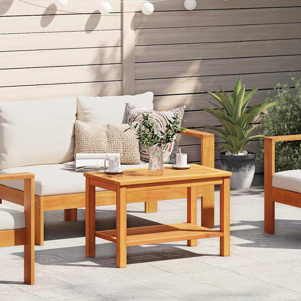 Bijzettafel Bruin 70 x 40 x 45 cm Massief Acaciahout is nu te koop bij PeponiXL, paradijselijk wonen!