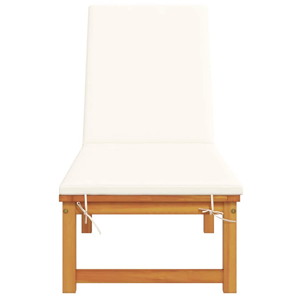 Ligstoel Bruin 202 x 53 x 89 cm Massief Acaciahout is nu te koop bij PeponiXL, paradijselijk wonen!