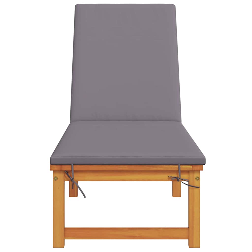 Ligstoel Bruin 202 x 53 x 89 cm Massief Acaciahout is nu te koop bij PeponiXL, paradijselijk wonen!