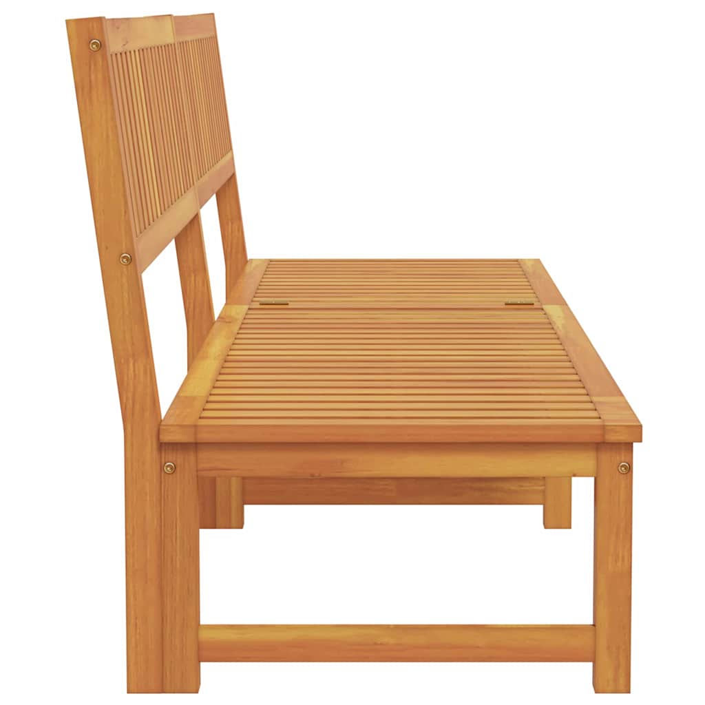 Ligstoel Bruin 200 x 57 x 75cm Massief acaciahout is nu te koop bij PeponiXL, paradijselijk wonen!