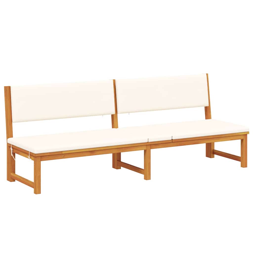 Ligstoel Olie naturel 200 x 57 x 75cm Massief acaciahout is nu te koop bij PeponiXL, paradijselijk wonen!
