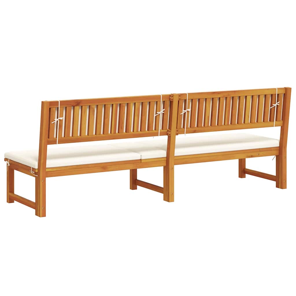 Ligstoel Olie naturel 200 x 57 x 75cm Massief acaciahout is nu te koop bij PeponiXL, paradijselijk wonen!