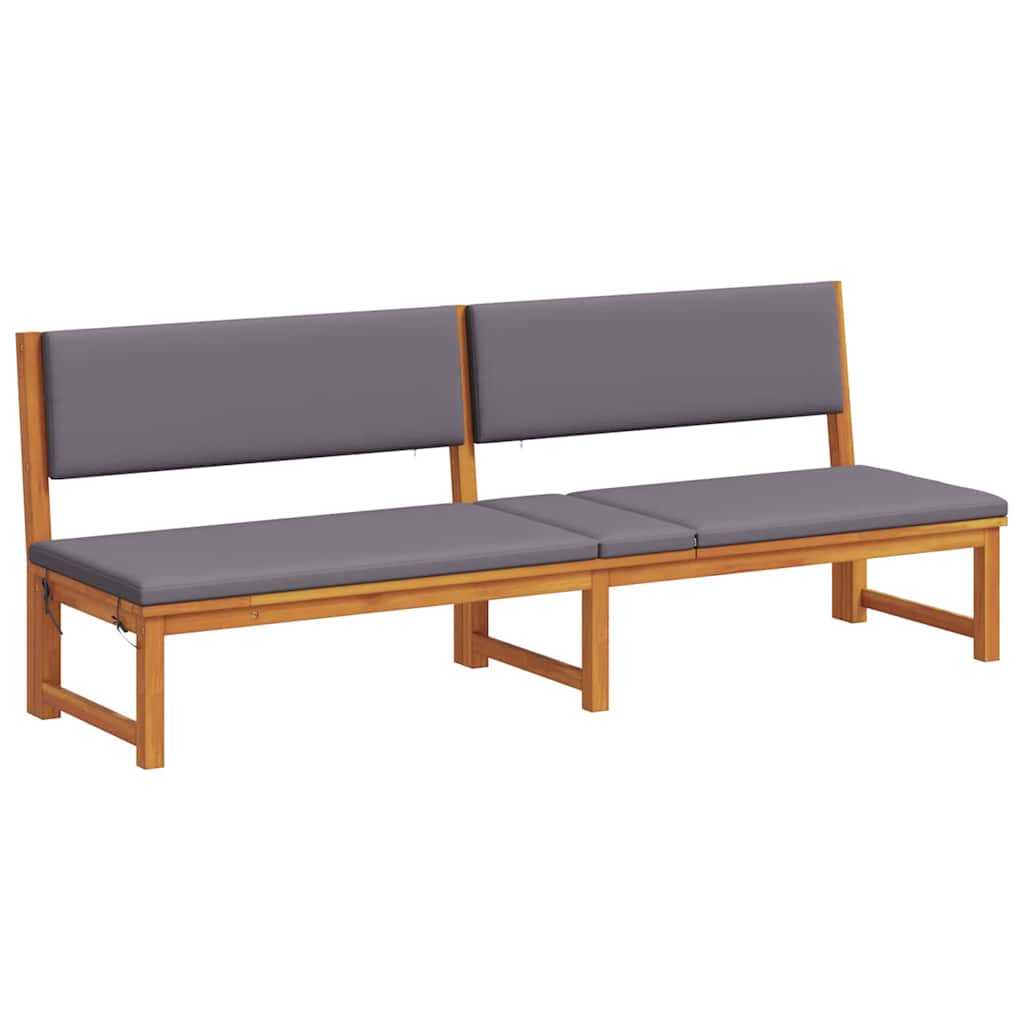 Ligstoel Olie naturel 200 x 57 x 75cm Massief acaciahout is nu te koop bij PeponiXL, paradijselijk wonen!