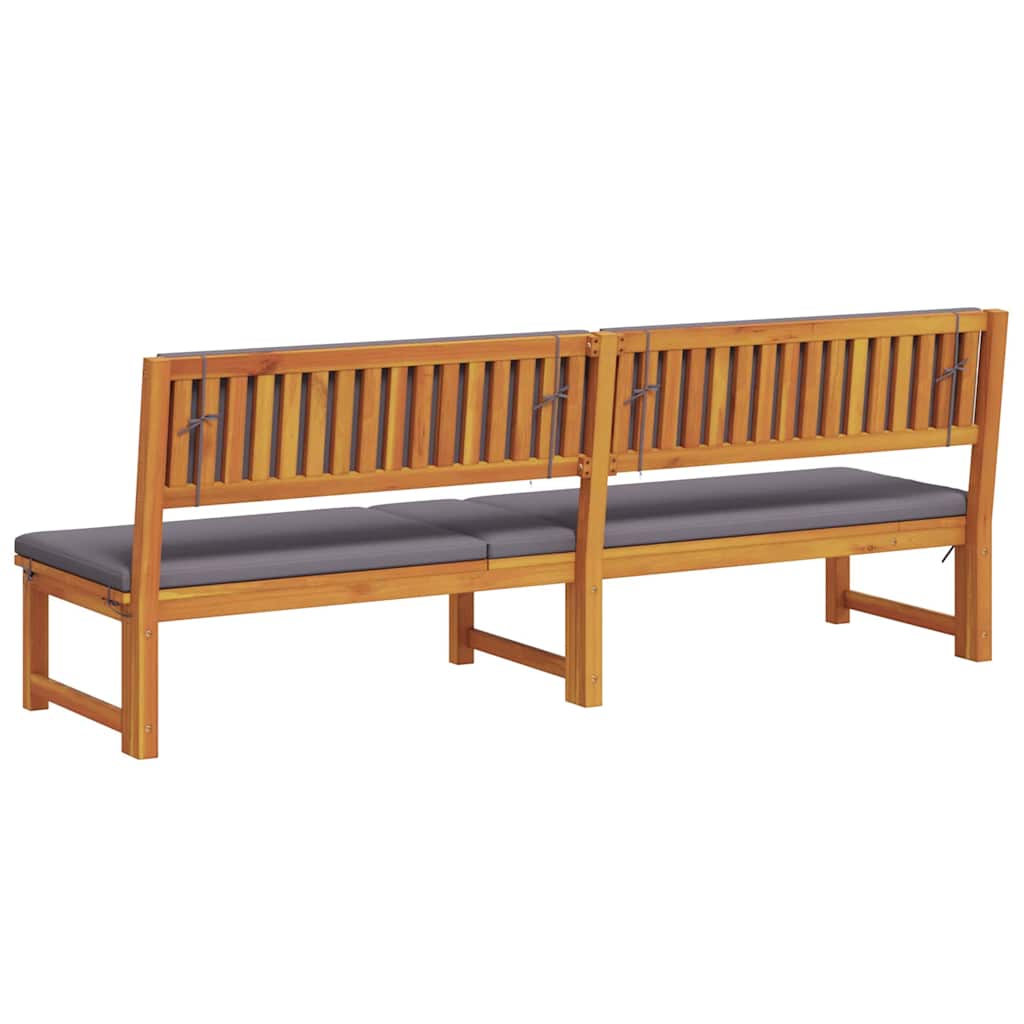 Ligstoel Olie naturel 200 x 57 x 75cm Massief acaciahout is nu te koop bij PeponiXL, paradijselijk wonen!
