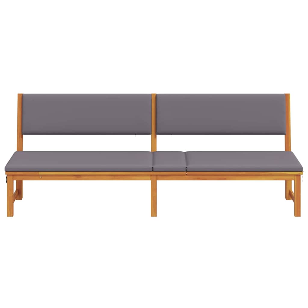 Ligstoel Olie naturel 200 x 57 x 75cm Massief acaciahout is nu te koop bij PeponiXL, paradijselijk wonen!