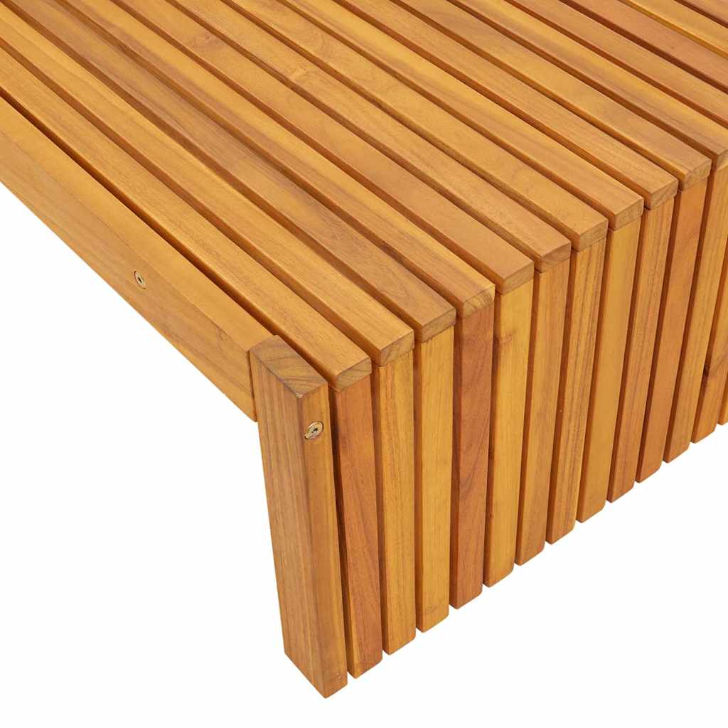 Ligstoel Bruin 55 x 200 x 94cm Massief acaciahout is nu te koop bij PeponiXL, paradijselijk wonen!